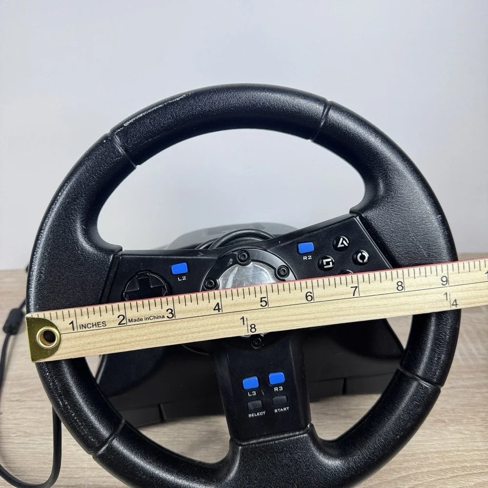Logitech NASCAR Racing Wheel Controller Black Untested Vintage Gaming Wheel
